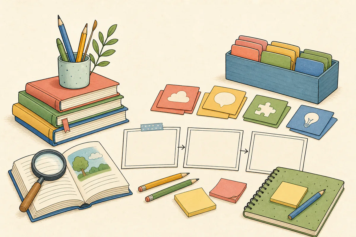 Deutsch-Arbeitsblätter für Klasse 3 erstellen – Illustration