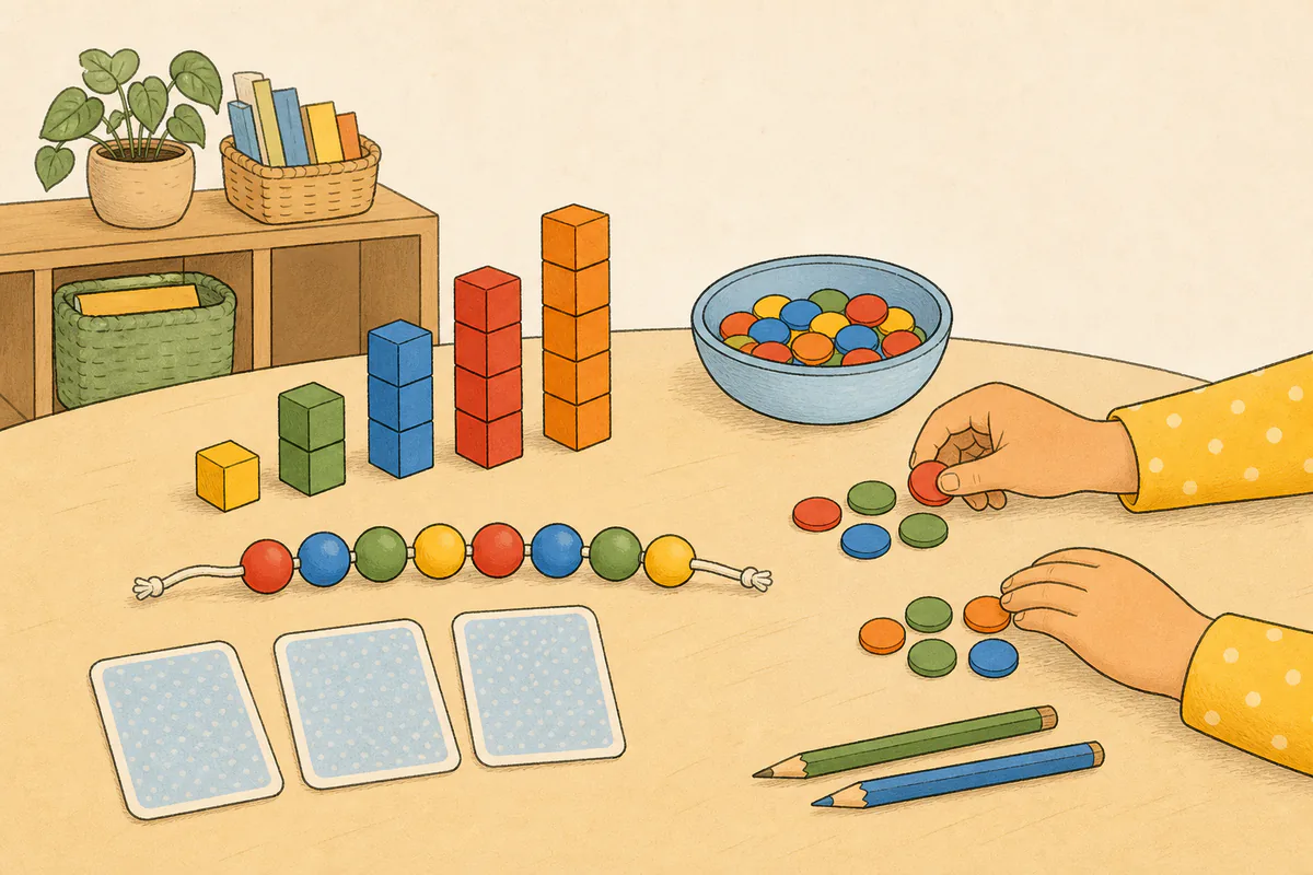 Mathe-Arbeitsblätter für Klasse 1 erstellen – Illustration