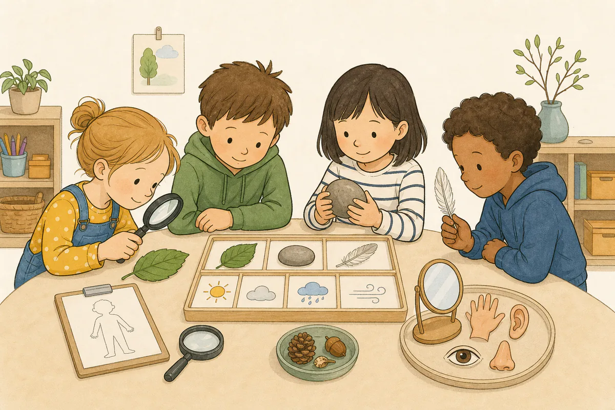 Sachunterricht für Klasse 1 vorbereiten – Illustration