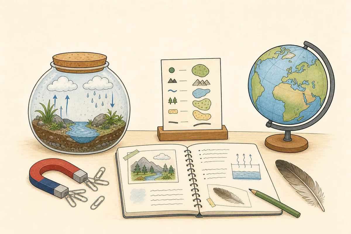 Sachunterricht für Klasse 3 vorbereiten – Illustration